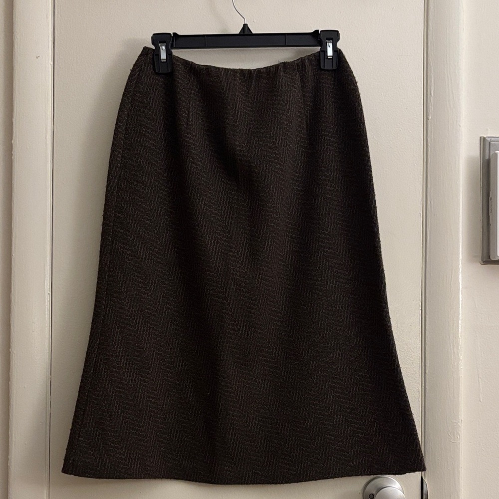 Marks & Spencer Dark Brown A-Line Skirt